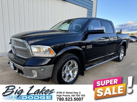 2018 Ram 1500 Laramie Crew Cab-Heated Leather Bucket Seats-Power Sunroof 