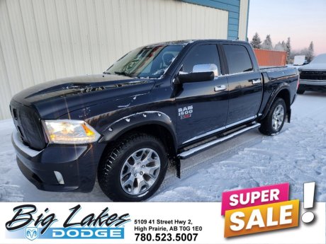 2018 Ram 1500 Limited Crew Cab Short Box Eco Diesel-Heated Leather Seats 