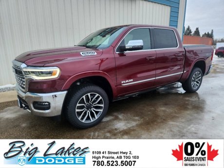 2025 Ram 1500 Limited Crew Cab 4x4 Short Box-Panoramic Sunroof-Tonneau 