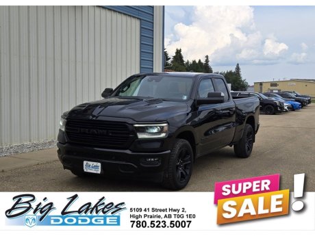 2021 Ram 1500 Sport Quad Cab 4x4-Heated Leather Seats-Sport Hood 