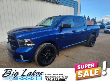 2019 Ram 1500 Classic Express Crew Cab 4x4-Sport Hood-Bedliner-Blackout Package 