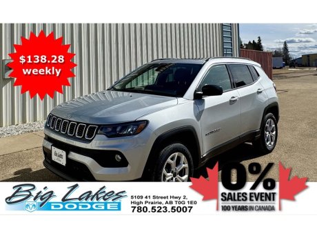 2025 Jeep Compass North-Power Liftgate-Nav-Sunroof-Alpine Sound System 