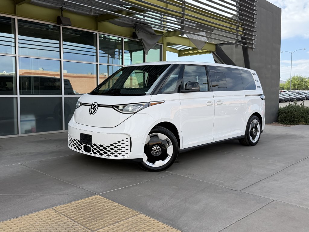 White 2025 Volkswagen ID.Buzz Pro S RWD Minivan Rear-Wheel Drive Automatic