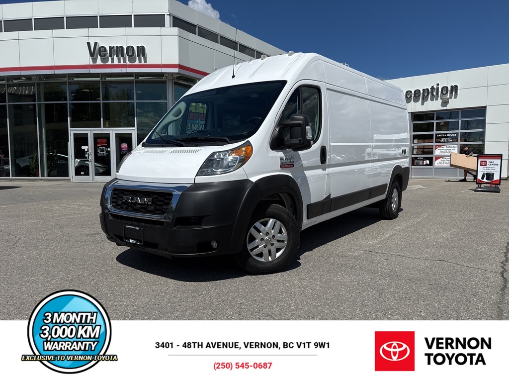 Bright White 2019 RAM ProMaster 3500 159 High Roof Cargo Van FWD Van Front-Wheel Drive Automatic