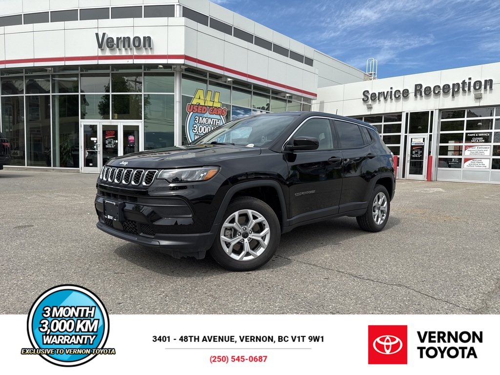 Diamond Black Crystal Pearl 2026 Jeep Compass Sport 4WD SUV / Crossover Automatic