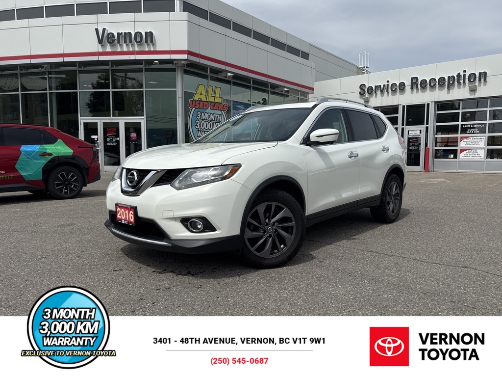 Glacier White 2016 Nissan Rogue SUV / Crossover All-Wheel Drive Automatic