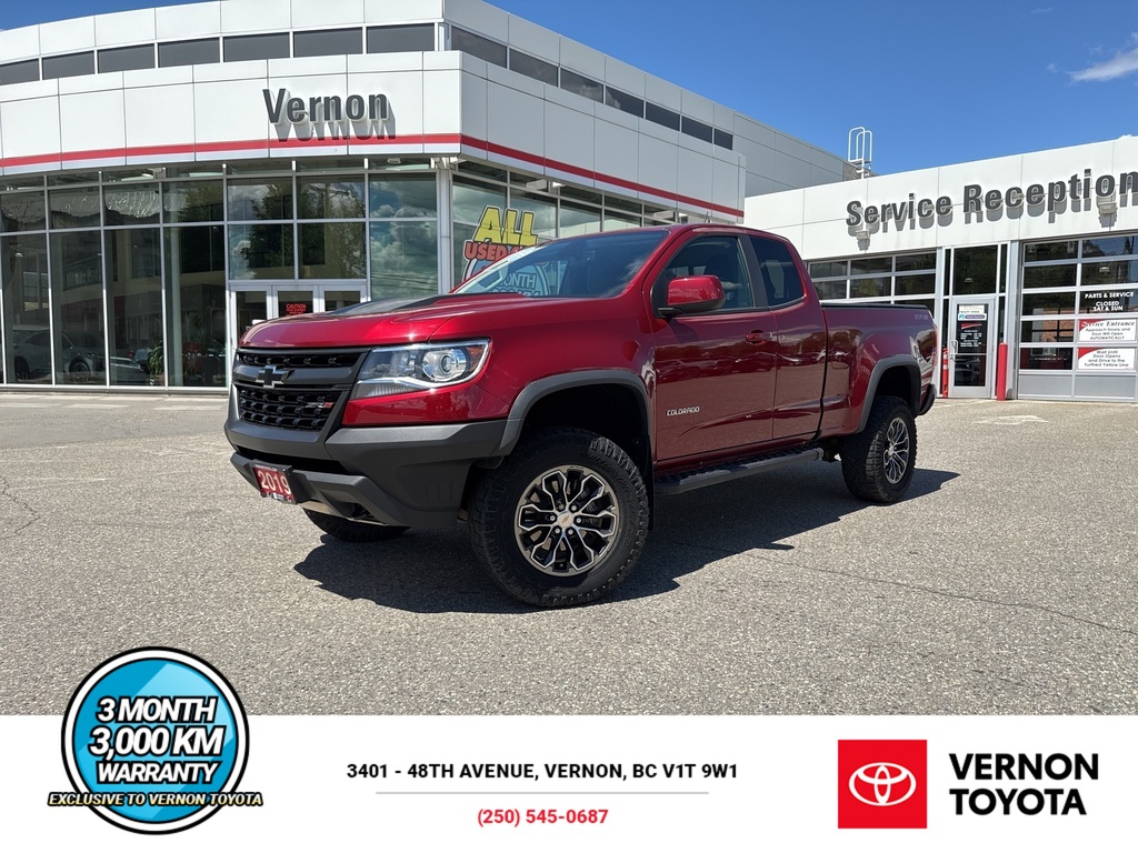Cajun Red Tintcoat 2019 Chevrolet Colorado ZR2 Extended Cab LB 4WD Pickup Truck Four-Wheel Drive Automatic