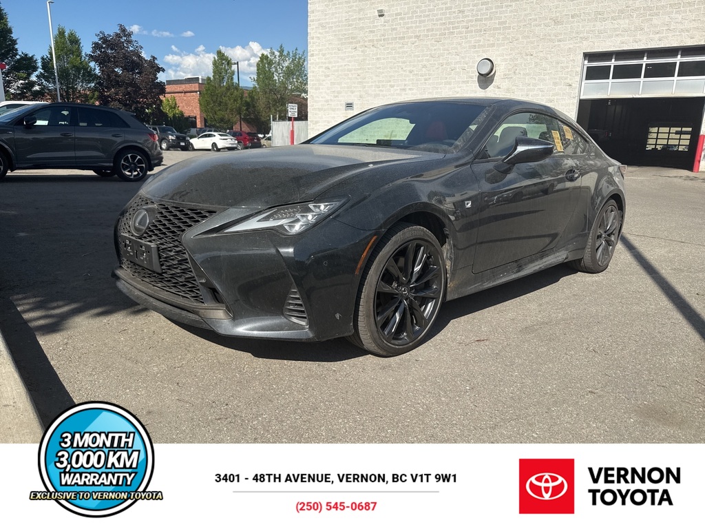 Black (Caviar) 2023 Lexus RC 350 AWD Coupe All-Wheel Drive Automatic