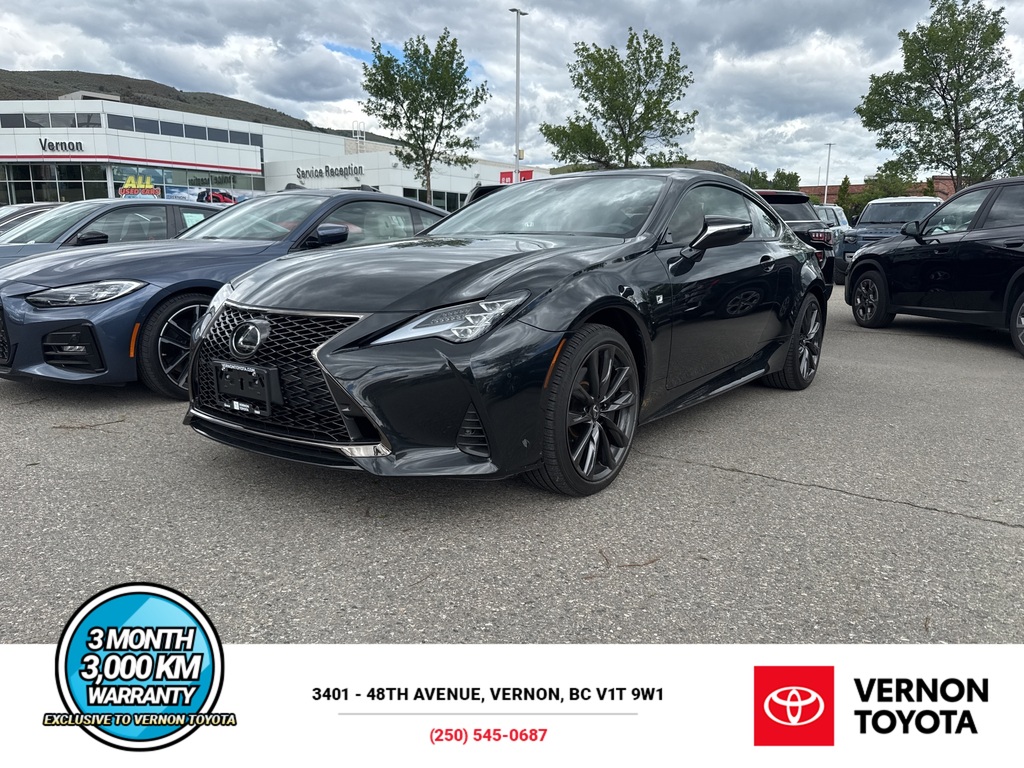 Black (Caviar) 2023 Lexus RC 350 AWD Coupe All-Wheel Drive Automatic