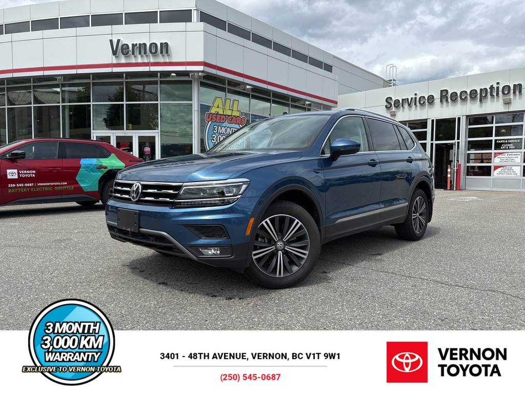 Blue 2020 Volkswagen Tiguan Highline 4Motion SUV / Crossover Automatic