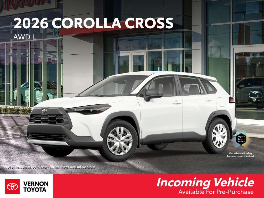 White (Wind Chill Pearl) 2026 Toyota Corolla Cross L AWD SUV / Crossover All-Wheel Drive Automatic