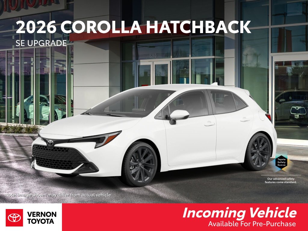 White 2026 Toyota Corolla Hatchback SE Upgrade FWD Hatchback Automatic