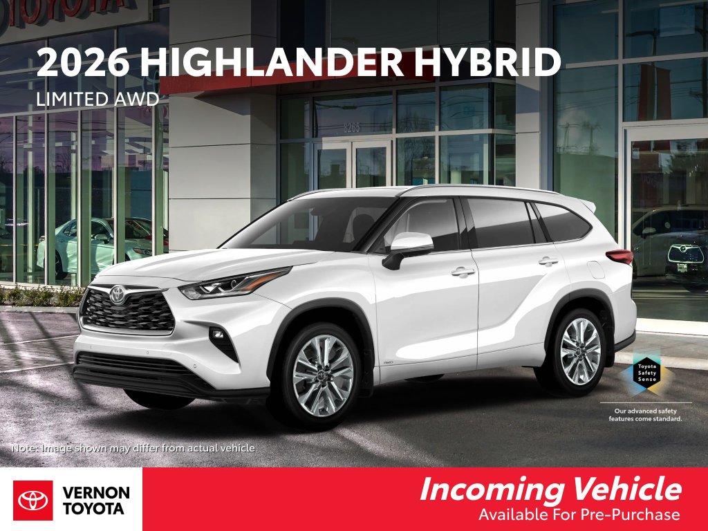 White (Wind Chill Pearl) 2026 Toyota Highlander Hybrid Limited AWD SUV / Crossover All-Wheel Drive Automatic