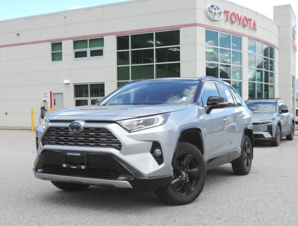 Silver Sky Metallic w/Black Roof 2020 Toyota RAV4 Hybrid XLE AWD SUV / Crossover All-Wheel Drive Continuously Variable Transmission