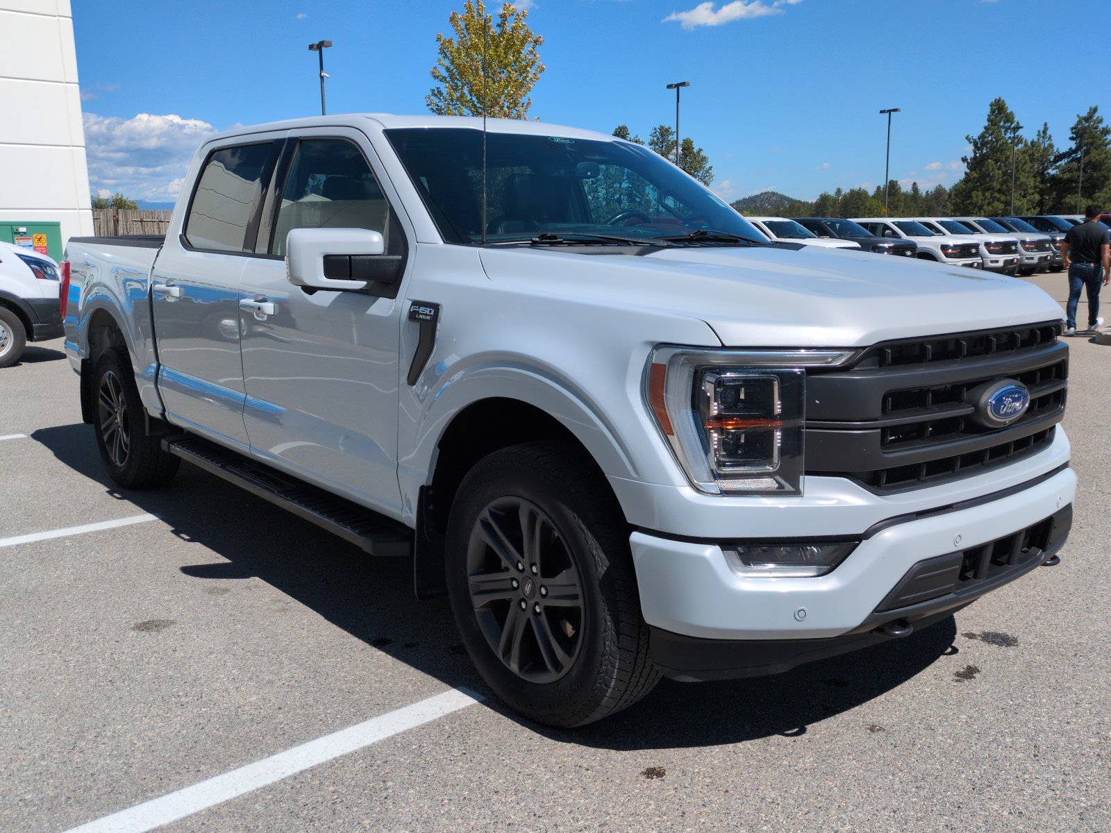 Space White 2022 Ford F-150 Pickup Truck Four-Wheel Drive Automatic