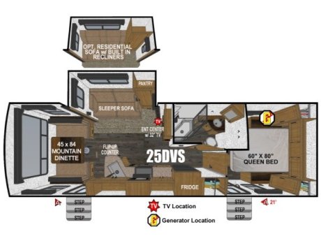 2024 Outdoors RV Back Country 25DVS  Travel Trailer