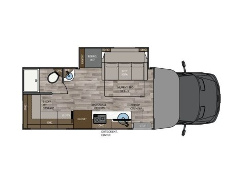 2025 Renegade RV Vienna 25DLN  Class B Camper Van