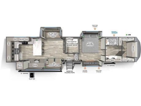 2025 Forest River Sandpiper 3800RK  Fifth Wheel