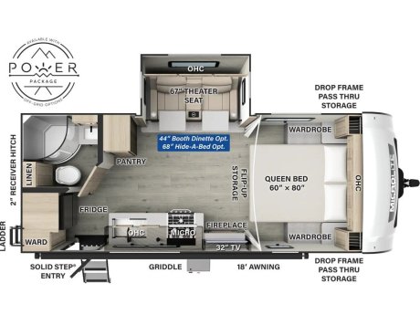2025 Flagstaff MICRO LITE 22FBS  Travel Trailer