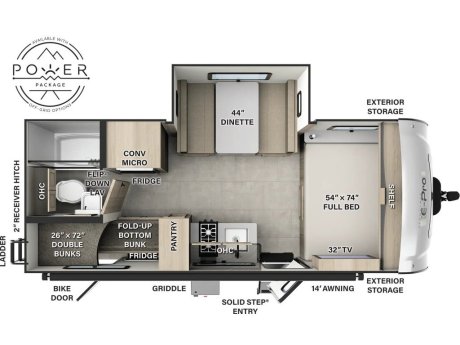 2025 Flagstaff E-PRO 20BH  Travel Trailer