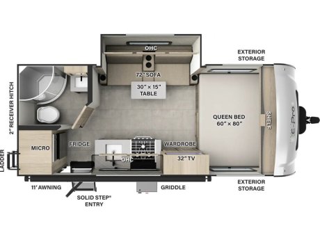 2026 Flagstaff E-PRO 19FBS  Travel Trailer