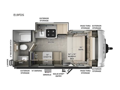 2025 Flagstaff E-PRO 19FDS  Travel Trailer