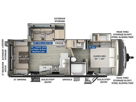 2026 Flagstaff SUPER LITE 26SRD  Travel Trailer