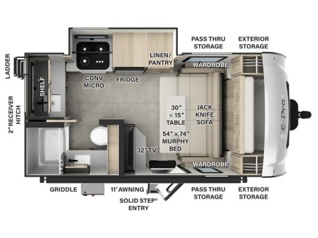 2025 Flagstaff E-PRO 15FBS  Travel Trailer