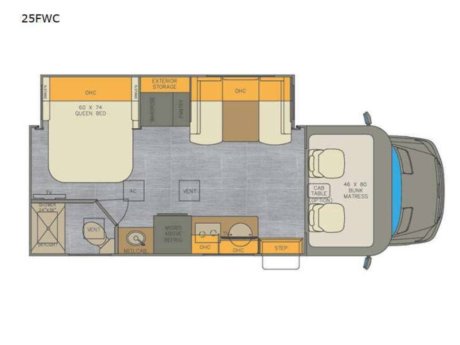 2026 Renegade Rv Vienna 25VFWC  Class C Motorhome