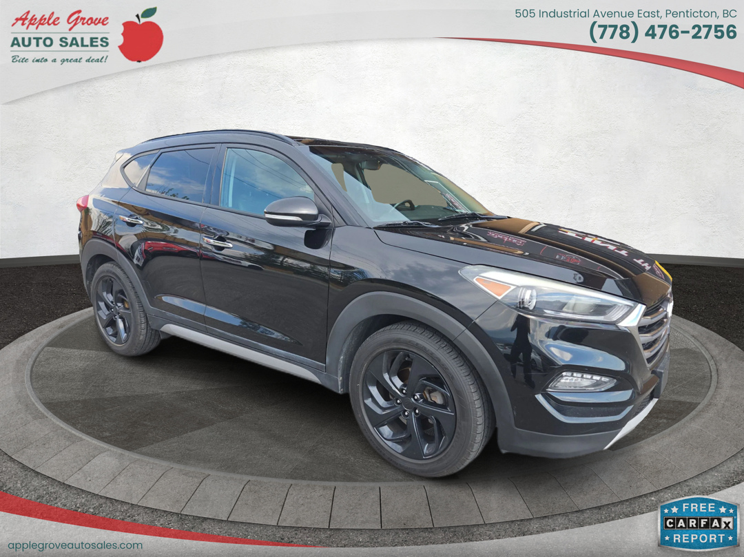 Black 2017 Hyundai Tucson SUV / Crossover All-Wheel Drive Automatic