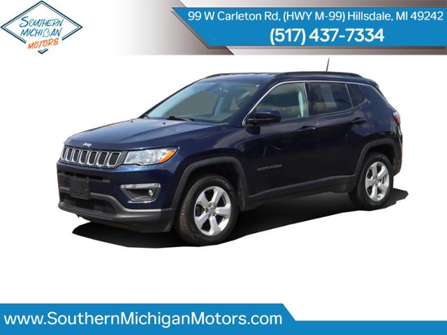 Used 2018 Jeep Compass Latitude with VIN 3C4NJDBB4JT342967 for sale in Hillsdale, MI