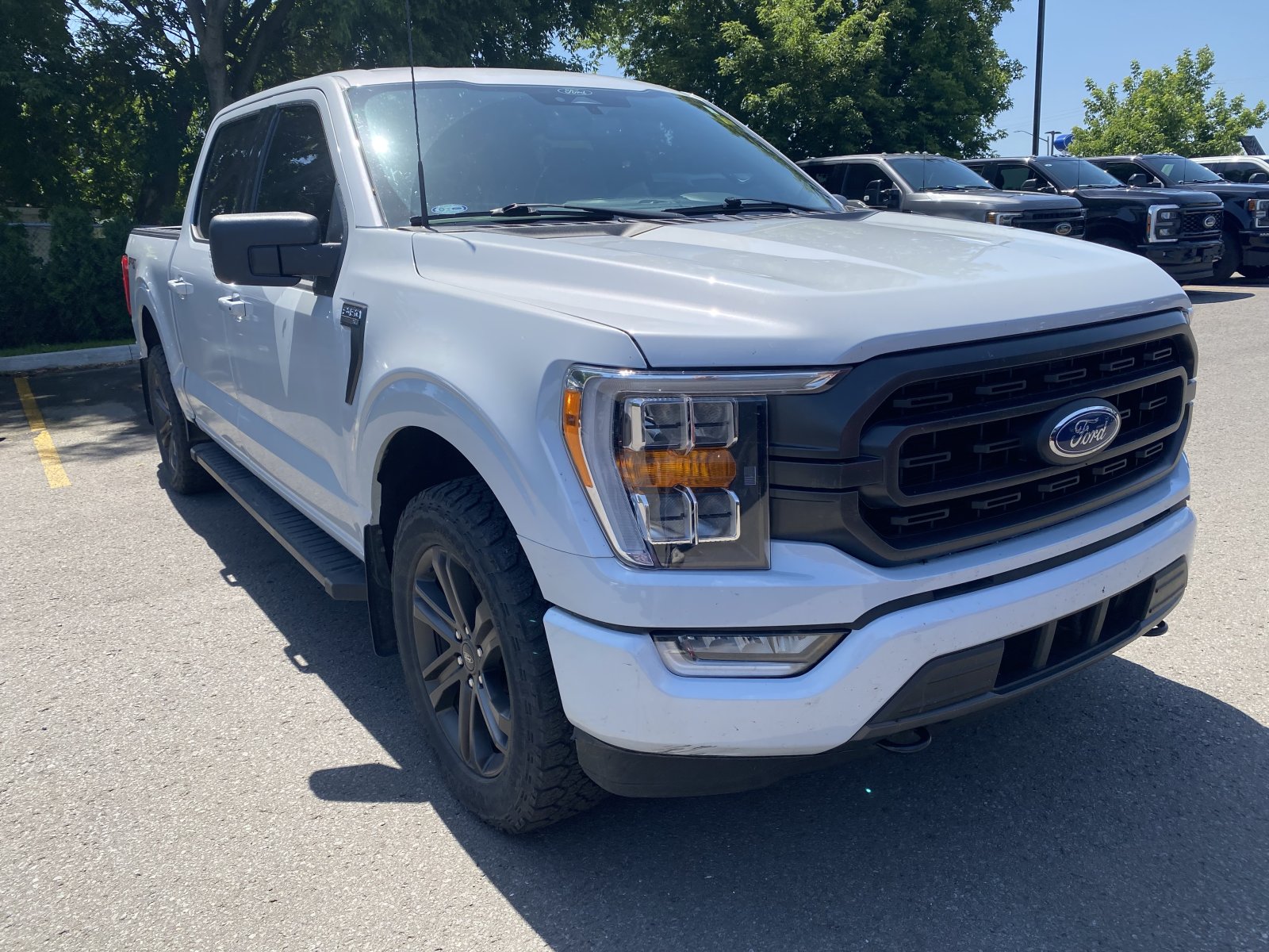 Space white 2022 Ford F-150 Pickup Truck Four-Wheel Drive Automatic