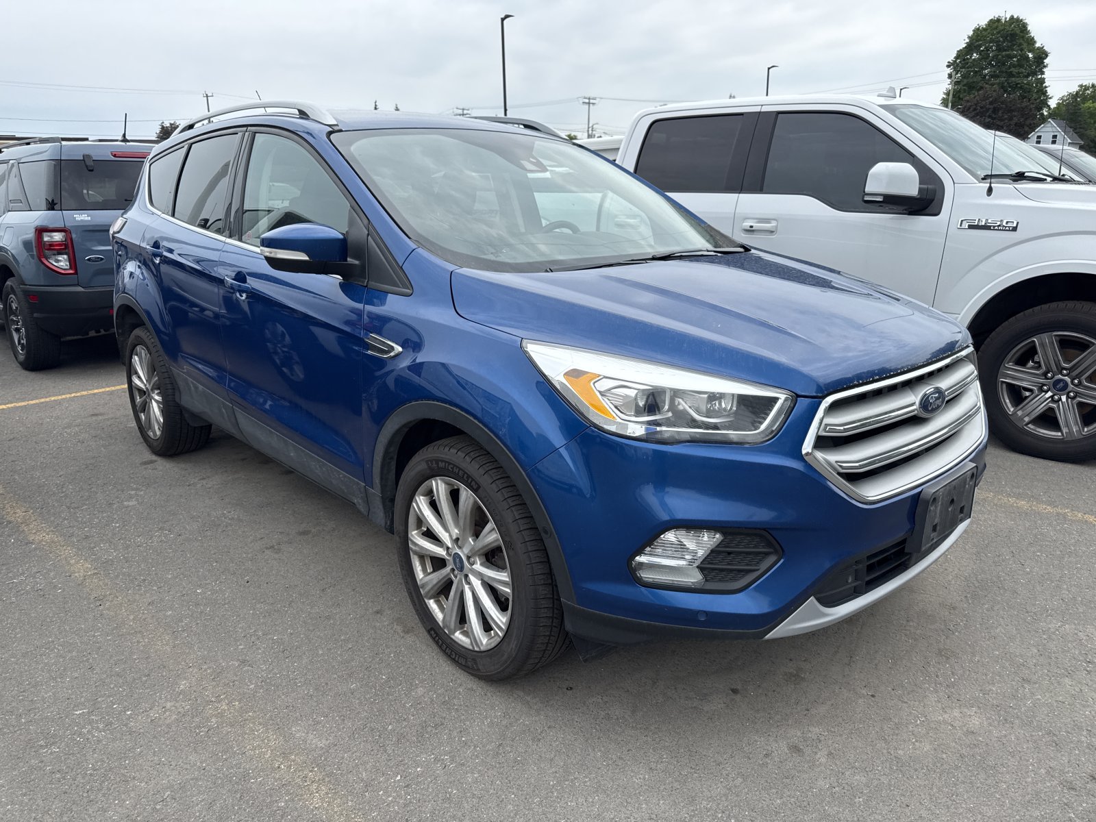 Blue 2018 Ford Escape Titanium AWD SUV / Crossover All-Wheel Drive Automatic