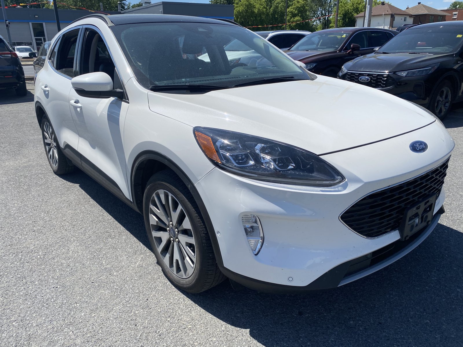 Star White 2020 Ford Escape Hybrid Titanium AWD SUV / Crossover All-Wheel Drive Automatic