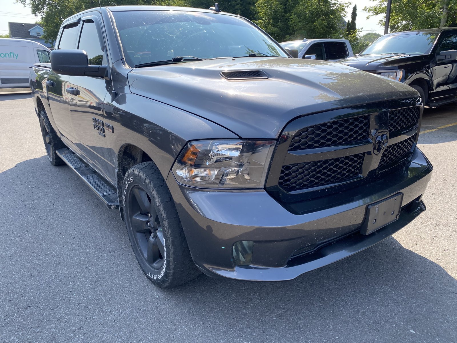 Gray 2021 RAM 1500 Pickup Truck Four-Wheel Drive Automatic