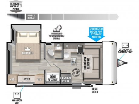 2023 Wildwood 169RSK   Travel Trailer