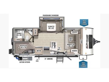 2022 Surveyor Surveyor 240bhle  Travel Trailer