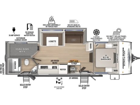 2026 Forest River Surveyor 27Camp  Travel Trailer