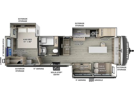 2025 Forest River Rockwood Signature 8339FK  Travel Trailer