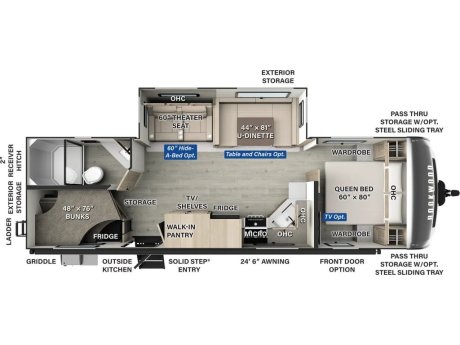 2025 Forest River Rockwood Ultra Lite 2706BH  Travel Trailer