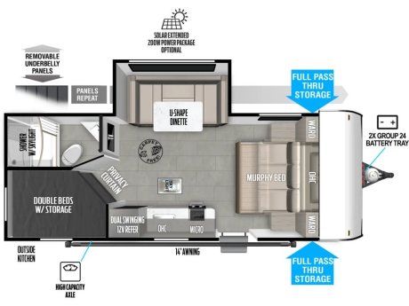 2025 Forest River Salem FSX 178BHSK  Travel Trailer