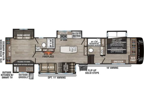 2025 KZ RV Durango 348BHF  Fifth Wheel