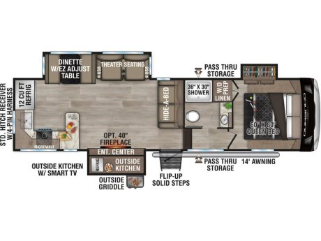 2025 KZ RV DURANGO HALF TON 256RKT  Fifth Wheel