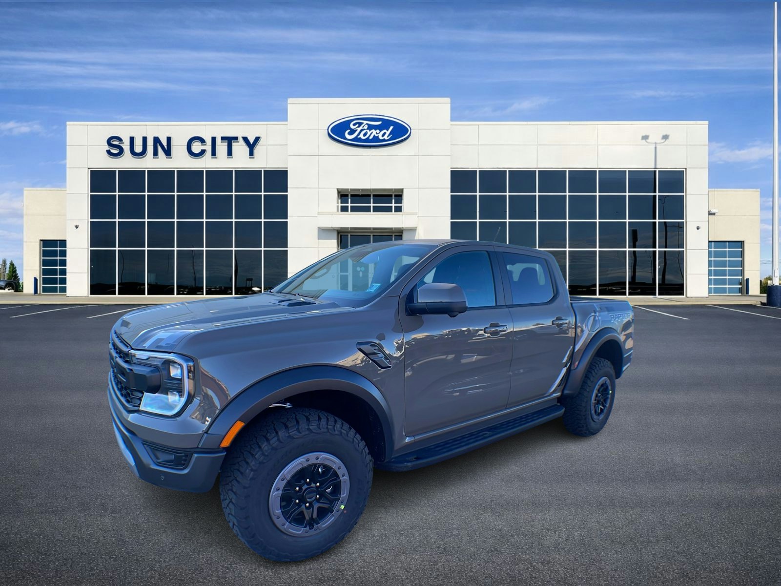 Gray (Marsh Grey) 2026 Ford Ranger Pickup Truck Four-Wheel Drive Automatic