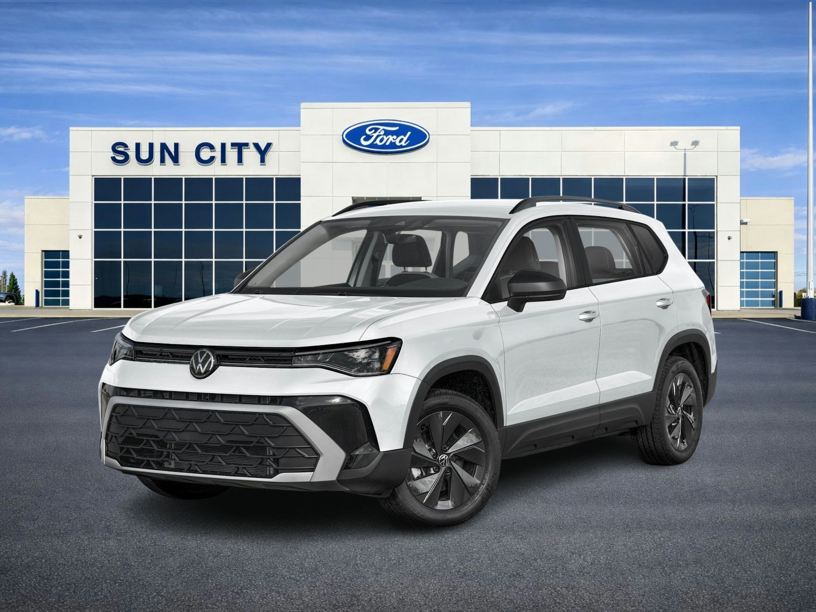 Pure White 2025 Volkswagen Taos SUV / Crossover  Automatic