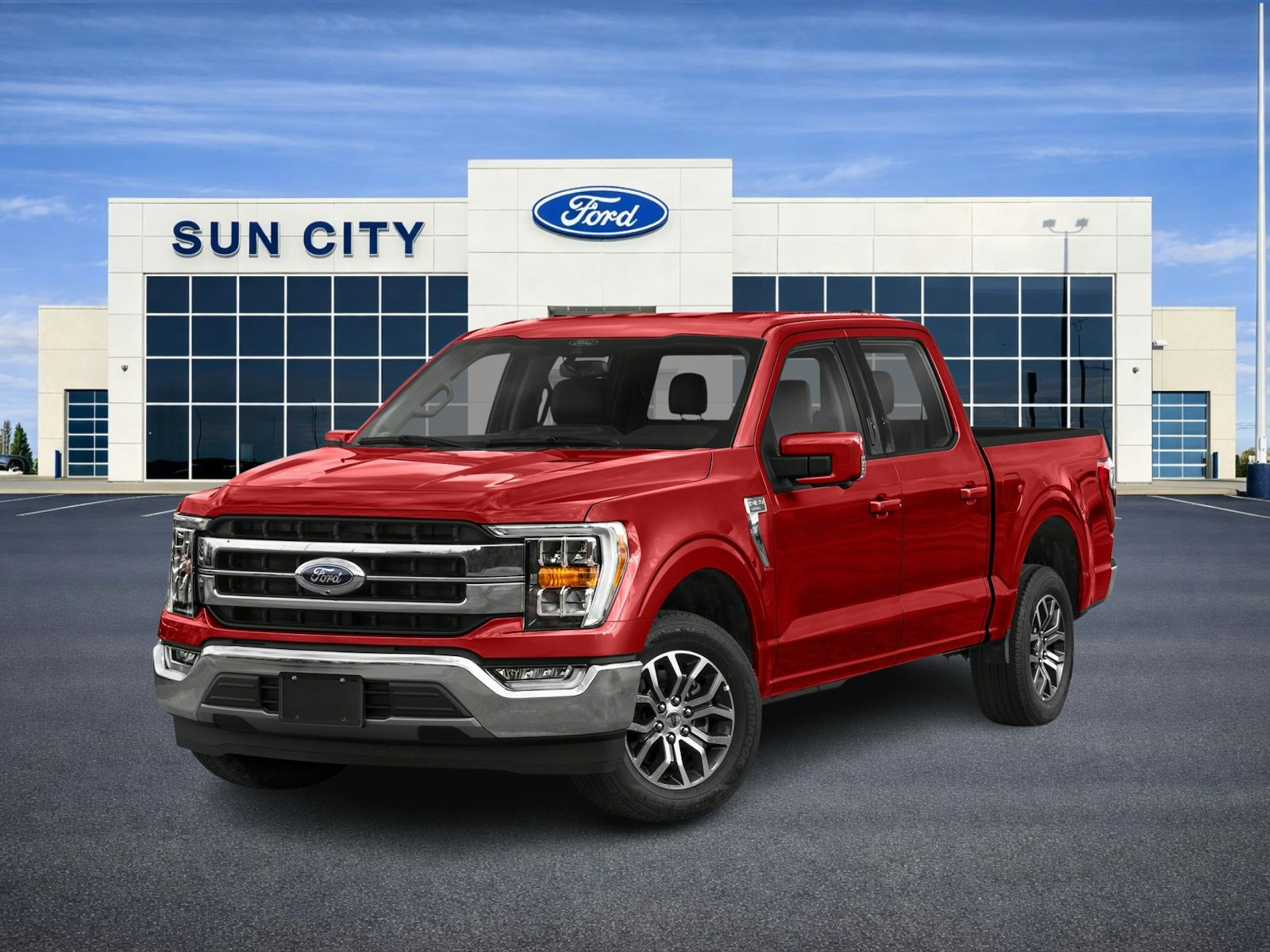 Rapid Red Metallic Tinted Clearcoat 2022 Ford F-150 Pickup Truck Four-Wheel Drive Automatic
