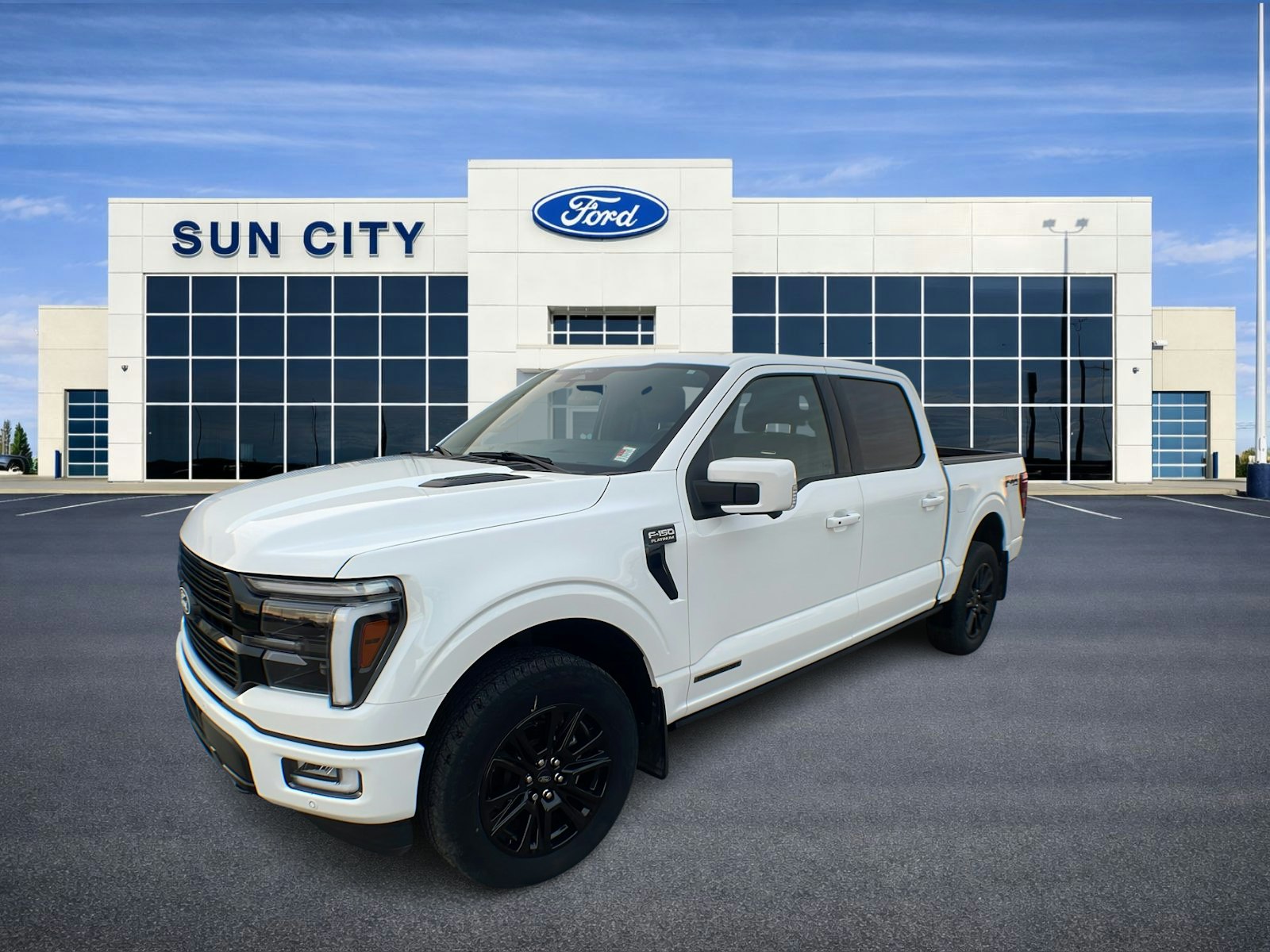 Star White Met Tri-coat 2025 Ford F-150 Pickup Truck Four-Wheel Drive Automatic