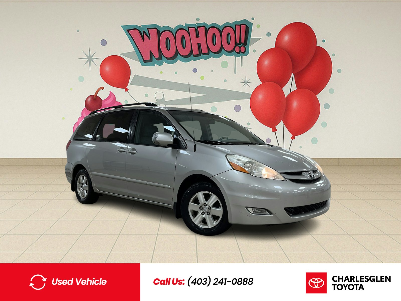 Silver 2007 Toyota Sienna Minivan  Automatic