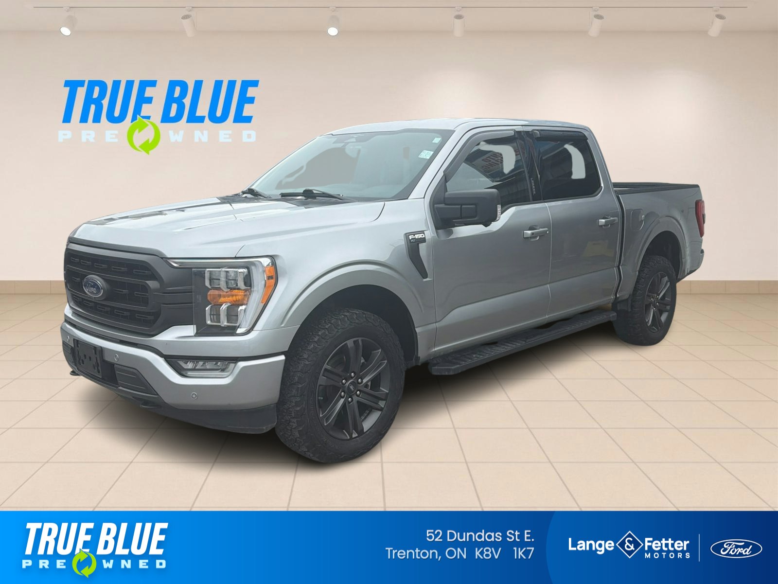 Silver 2023 Ford F-150 Pickup Truck Four-Wheel Drive Automatic