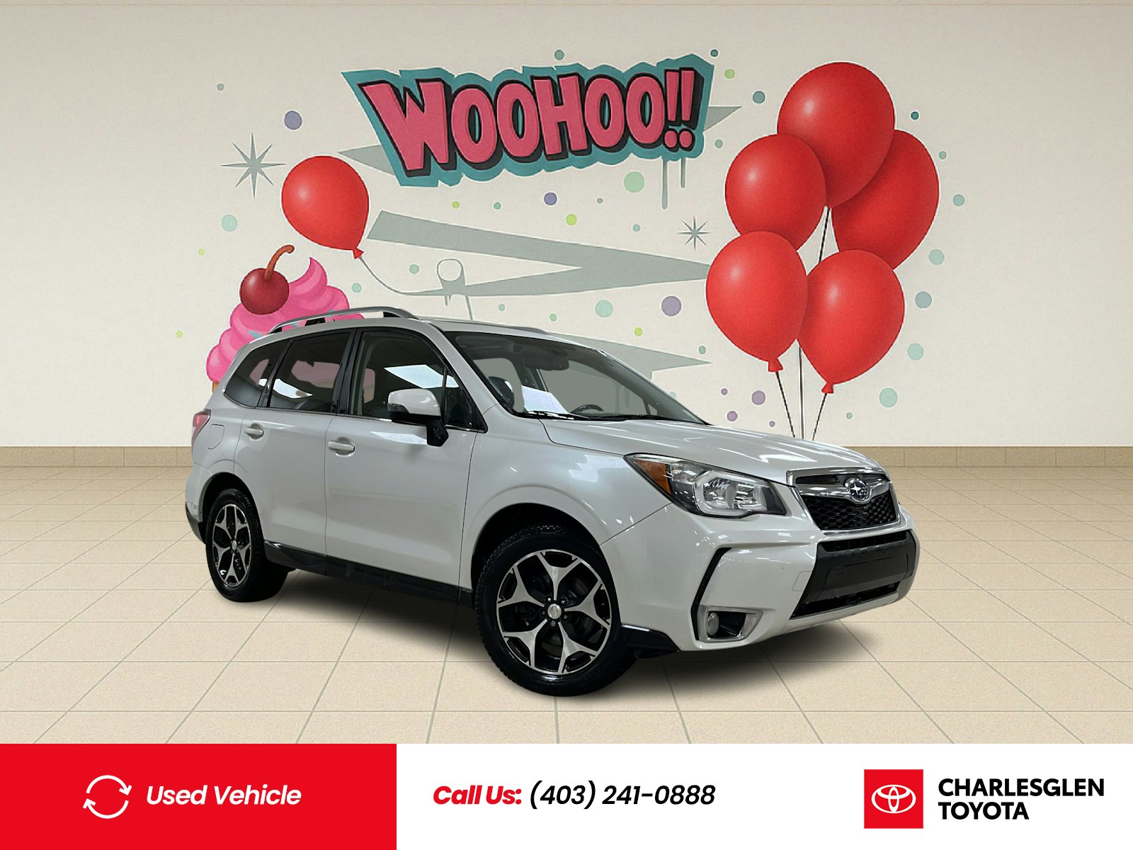 White 2014 Subaru Forester SUV / Crossover  Continuously Variable Transmission